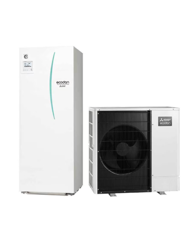 Pompa de Caldura Aer Apa Mitsubishi Electric Zubadan ECODAN PUZ-SHWM80VAA / ERST20F-VM2E 8 kW 220V Boiler ACM, garantie 60 luni